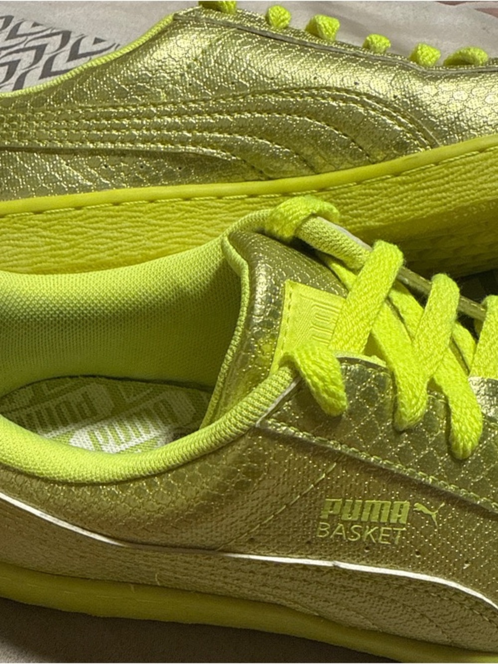 Metallic Basket Future Minimal Sneakers - Picture 5 of 6